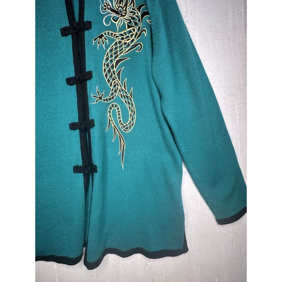 Bob Mackie Turquoise Wearable Art | Tagged Size: L - Picture 5 of 11